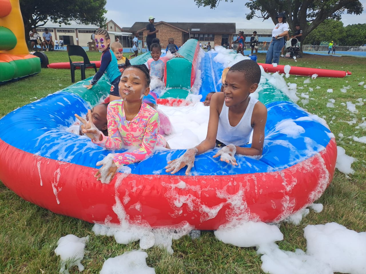 Kids playing at a Happy Hour Events party